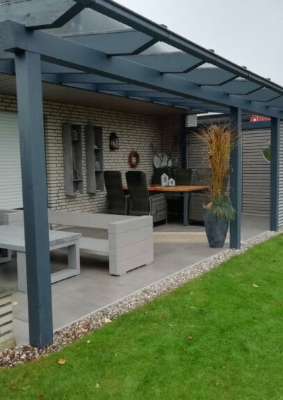 Neubau Terrassenüberdachung mit Umbau Einfamilienhaus in Borken (NRW)