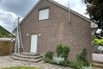 Gartenansicht für einen Sanierungsfahrplan eines Einfamilienhauses in Everswinkel (NRW)